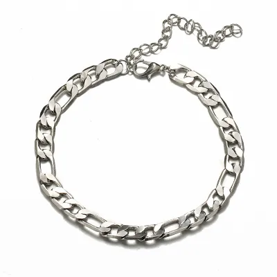Women's Simple Vintage Flat Chain Alloy Anklet