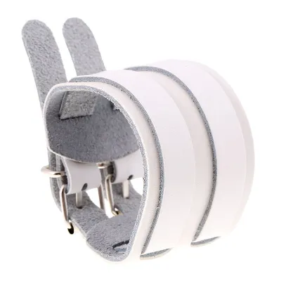 Punk Wide Leather Double Buckle Unisex Bracelet