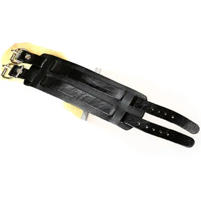 Punk Wide Leather Double Buckle Unisex Bracelet