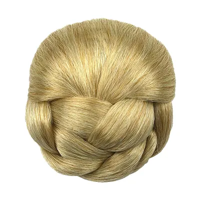Fashion Pure Color Braided Hair Buns For Women Beauty Wigs