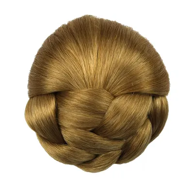 Fashion Pure Color Braided Hair Buns For Women Beauty Wigs