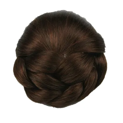 Fashion Pure Color Braided Hair Buns For Women Beauty Wigs