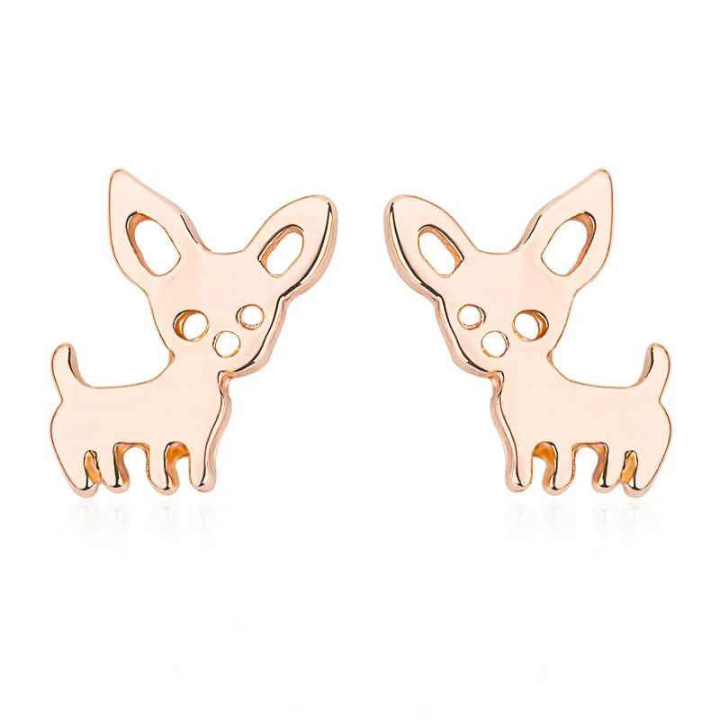 Simple Cute Fashion Pet Puppy Girl's Stud Earrings