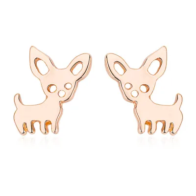 Simple Cute Fashion Pet Puppy Girl's Stud Earrings
