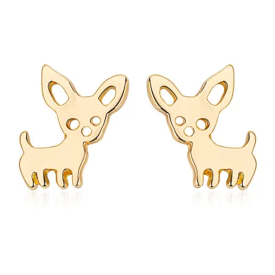Simple Cute Fashion Pet Puppy Girl's Stud Earrings