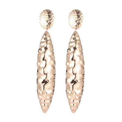 Fashion Women Exaggerated Geometry Pattern Irregular Metal Earrings