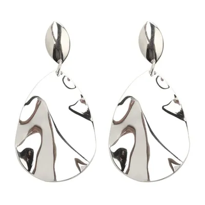 Fashion Women Exaggerated Geometry Pattern Irregular Metal Earrings