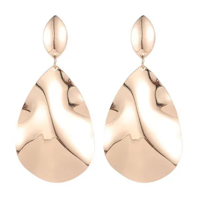 Fashion Women Exaggerated Geometry Pattern Irregular Metal Earrings