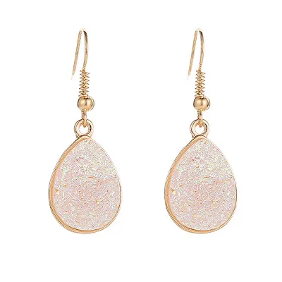 Classic Resin Beads Geometric Drop Dangle Earrings for Women