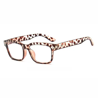New Style Vintage Square Metal Frame Blue Lens Unisex Glasses Eyewear