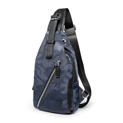 Fashion Men Casual Outdoor Wear Durable PU Chestpack