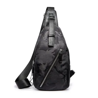 Fashion Men Casual Outdoor Wear Durable PU Chestpack