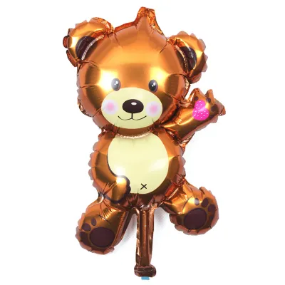 Wholesale Cartoon Mini Bear Shape Birthday Wedding Party Supply Foil Balloon