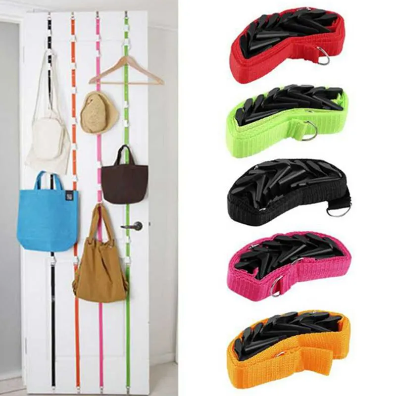 Modern Minimalist Nylon Adjustable Seamless Door Hook Multi-purpose Bag Clothes Storage Rope Hook
