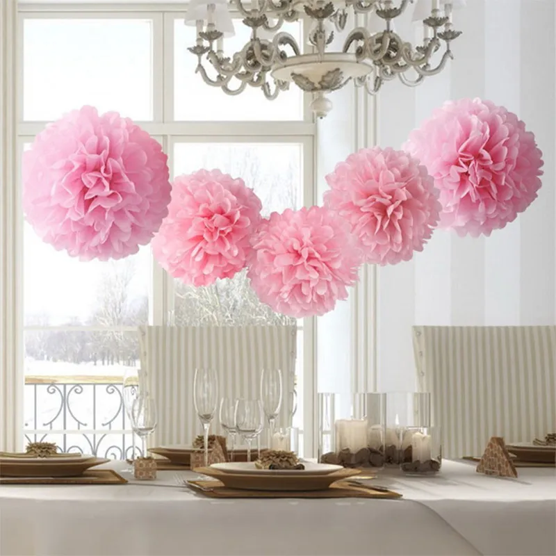 Fashion Paper Flower Ball Pendant for Happy Birthday Wedding Party Decorative Supplies