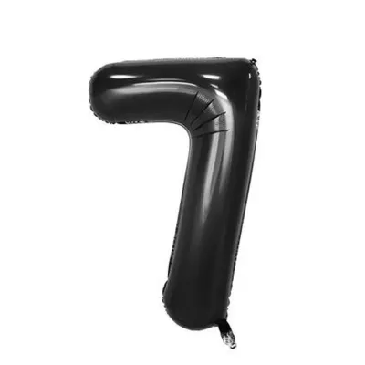 40 Inches Aluminum Foil Wedding Party DIY Decorations Black Number Balloons