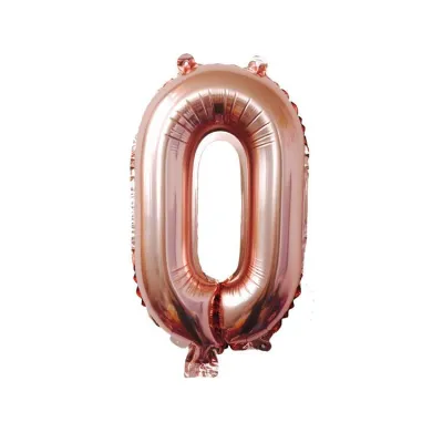 32 Inches Aluminum Foil Party DIY Decorations Rose Gold Number Balloons