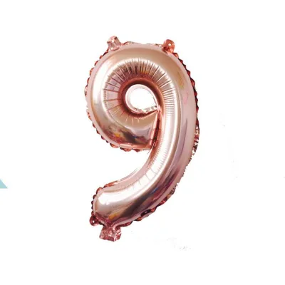 32 Inches Aluminum Foil Party DIY Decorations Rose Gold Number Balloons