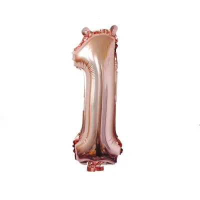 32 Inches Aluminum Foil Party DIY Decorations Rose Gold Number Balloons
