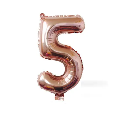 32 Inches Aluminum Foil Party DIY Decorations Rose Gold Number Balloons