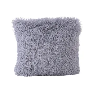 Soft Plush Solid Color Square Decorative Throw Pillow Cases for Home Living Room