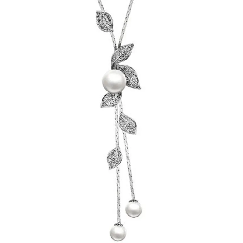 New Style Alloy Simulated Pearl Multilayer Women's Necklace