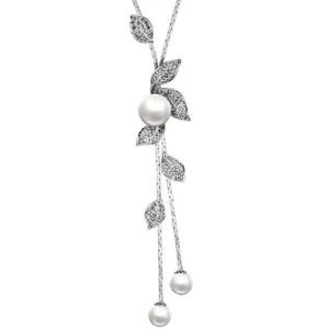 New Style Alloy Simulated Pearl Multilayer Women's Necklace