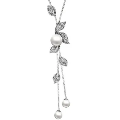 New Style Alloy Simulated Pearl Multilayer Women's Necklace