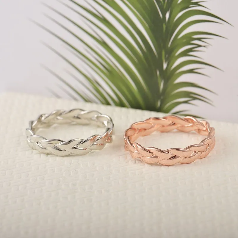 Creative Braided Design Vintage Style Alloy Women's Ring