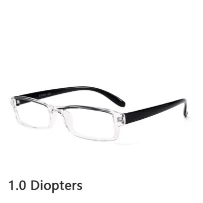 Fashion New Arrival Light Weight PC Frame Square Semi-Rim Reading Glasses For Older People Unisex