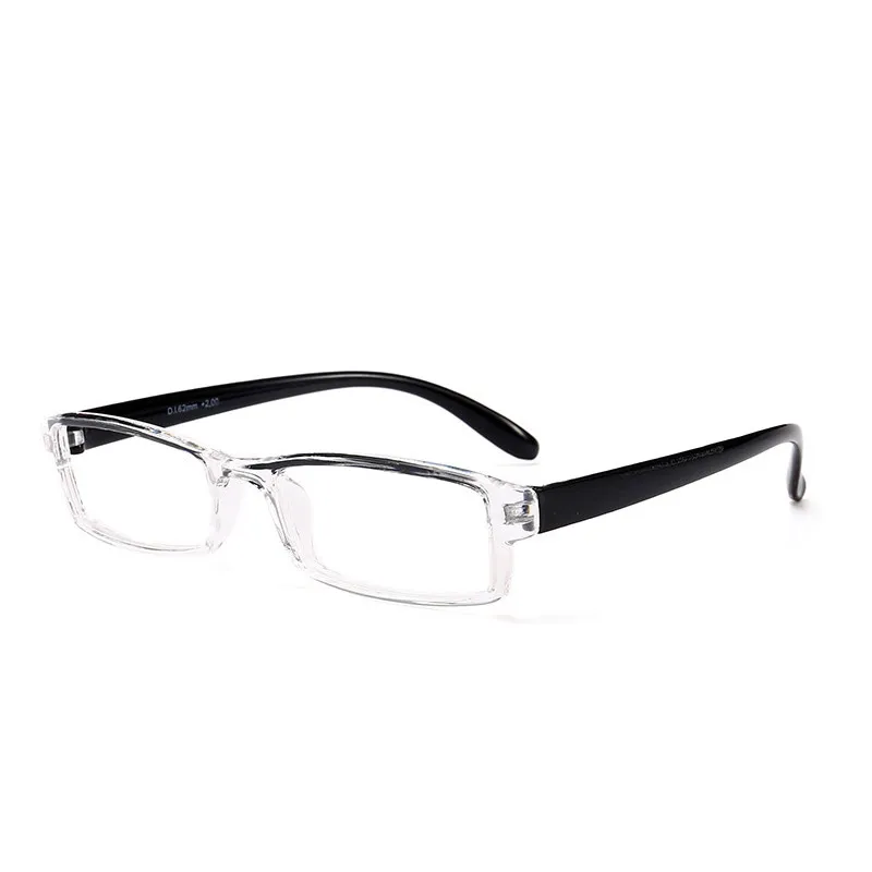 Fashion New Arrival Light Weight PC Frame Square Semi-Rim Reading Glasses For Older People Unisex