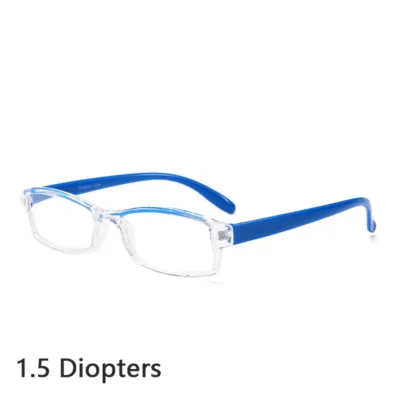 Fashion New Arrival Light Weight PC Frame Square Semi-Rim Reading Glasses For Older People Unisex