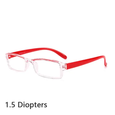 Fashion New Arrival Light Weight PC Frame Square Semi-Rim Reading Glasses For Older People Unisex