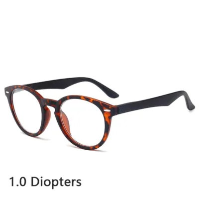 New Design PC Full Rim Rivet Decoration HD Resin Lenses Magnifier Fashion Reading Glasses