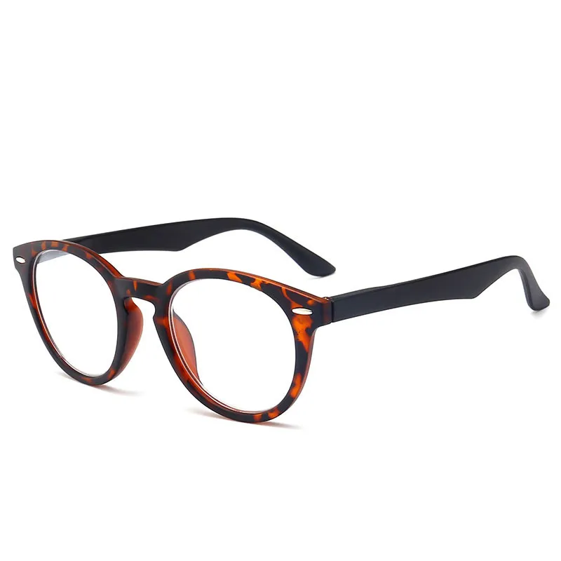 New Design PC Full Rim Rivet Decoration HD Resin Lenses Magnifier Fashion Reading Glasses