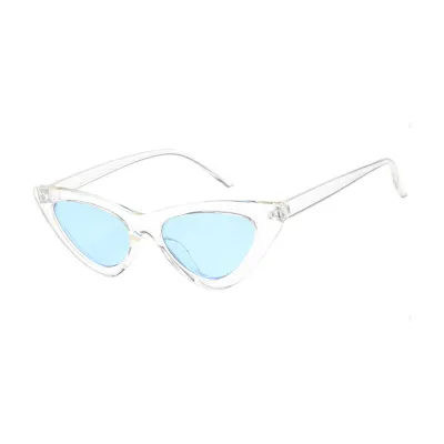 Fashion Transparent Multicolor Ocean Lenses Unisex Cat Eye Sunglasses