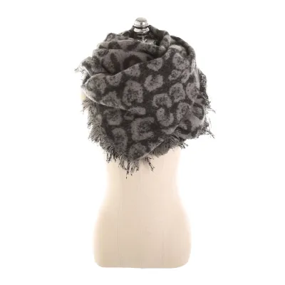 Winter Autumn Thickening Pashmina Leopard Print Women Long Scarf