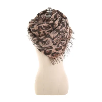 Winter Autumn Thickening Pashmina Leopard Print Women Long Scarf