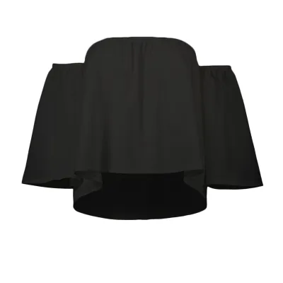Summer Vacation Off-Shoulder Chiffon Blouse for Women