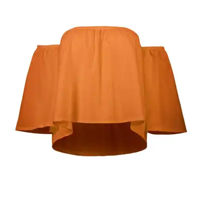 Summer Vacation Off-Shoulder Chiffon Blouse for Women