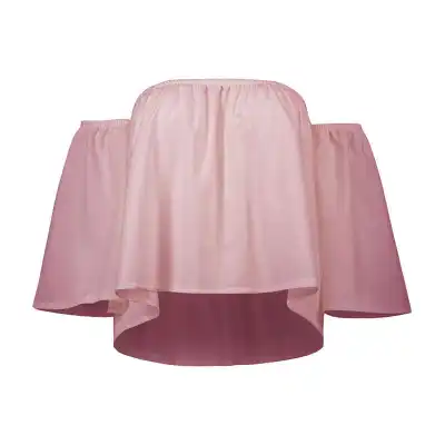 Summer Vacation Off-Shoulder Chiffon Blouse for Women