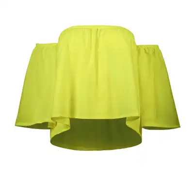 Summer Vacation Off-Shoulder Chiffon Blouse for Women
