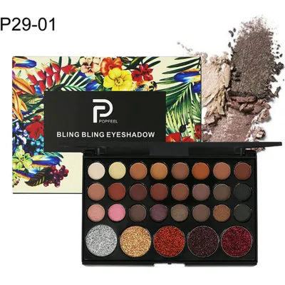 Glitter Eyeshadow Galaxy Palette Natural Makeup Eyeshadow Bright Warm Eye Makeup Glam