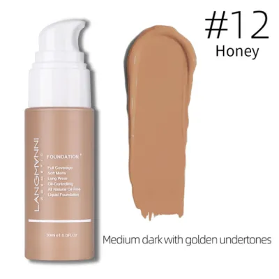 Langmanni 13 Colors Liquid Foundation Face Make Up Contour Palette