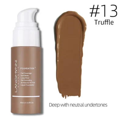 Langmanni 13 Colors Liquid Foundation Face Make Up Contour Palette