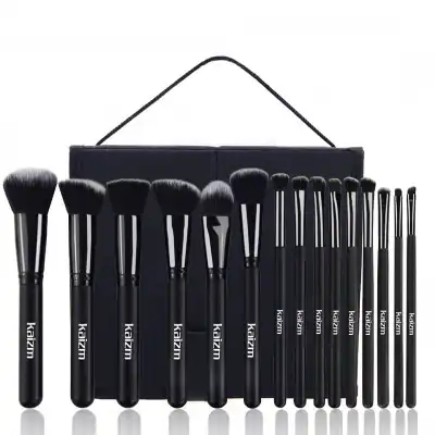 Professional 15pcs Synthetic Makeup Brushes Set with Wooden Handle