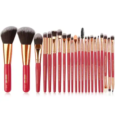 22pcs Blusher Eye Shadow Brushes Set Kit Make Up Brushes Set with Wooden Handle