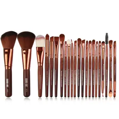 22pcs Blusher Eye Shadow Brushes Set Kit Make Up Brushes Set with Wooden Handle