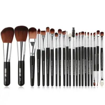 22pcs Blusher Eye Shadow Brushes Set Kit Make Up Brushes Set with Wooden Handle
