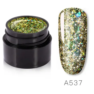 5ml Shiny Diamond Gel Nail Polish Portable Detachable Natural Resin